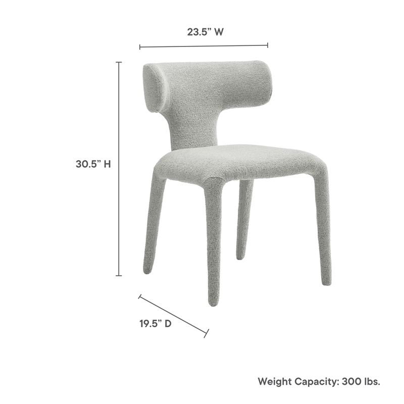 Modway Stellan Dining Chair in Dove Gray