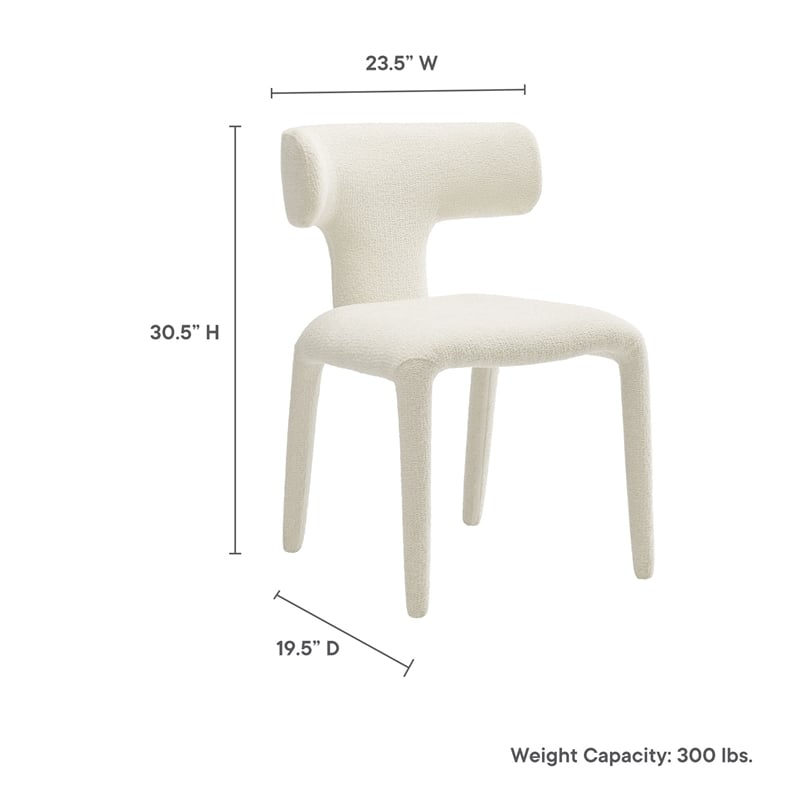 Modway Stellan Dining Chair in Cream