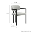 Modway Elio Dining Chair in Black Dove Gray