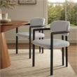 Modway Elio Dining Chair in Black Dove Gray