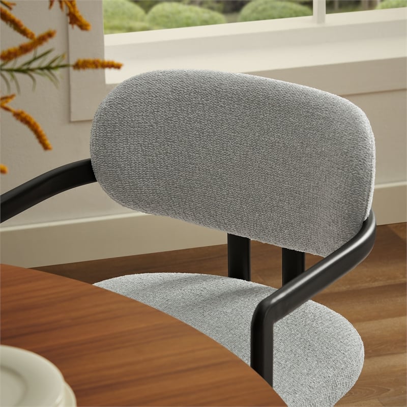 Modway Elio Dining Chair in Black Dove Gray