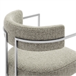 Modway Huron Dining Accent Chair in Silver Wheat