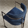 Modway Huron Dining Accent Chair in Silver Navy