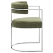 Modway Huron Dining Accent Chair in Silver Leaf