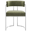 Modway Huron Dining Accent Chair in Silver Leaf