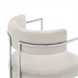 Modway Huron Dining Accent Chair in Silver Cream