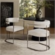 Modway Huron Dining Accent Chair in Silver Cream