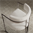 Modway Huron Dining Accent Chair in Silver Cream