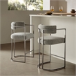 Modway Huron Counter Stool in Silver Wheat