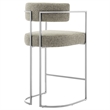 Modway Huron Counter Stool in Silver Wheat