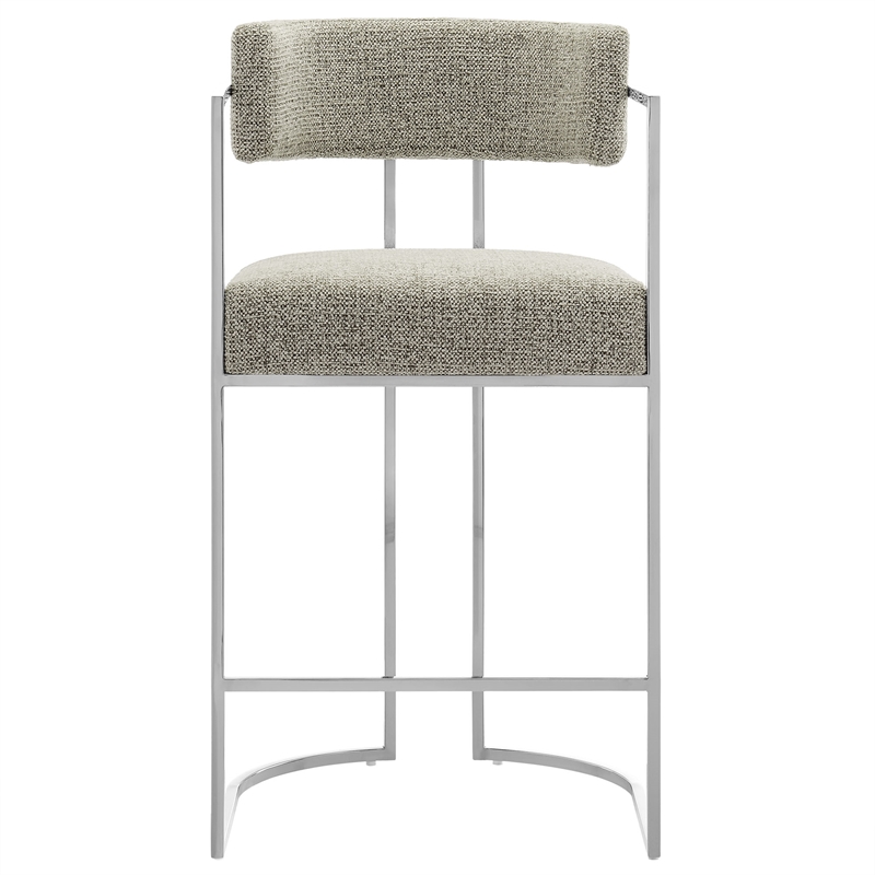 Modway Huron Counter Stool in Silver Wheat