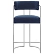 Modway Huron Counter Stool in Silver Navy