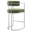 Modway Huron Counter Stool in Silver Leaf