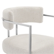 Modway Huron Counter Stool in Silver Cream