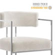 Modway Huron Counter Stool in Silver Cream