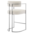 Modway Huron Counter Stool in Silver Cream