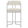Modway Huron Counter Stool in Silver Cream