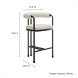 Modway Turin Counter Stool in Black Pearl