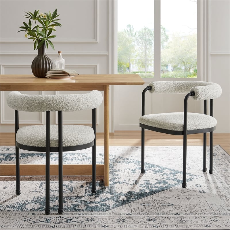 Modway Turin Dining Accent Chair in Black Pearl