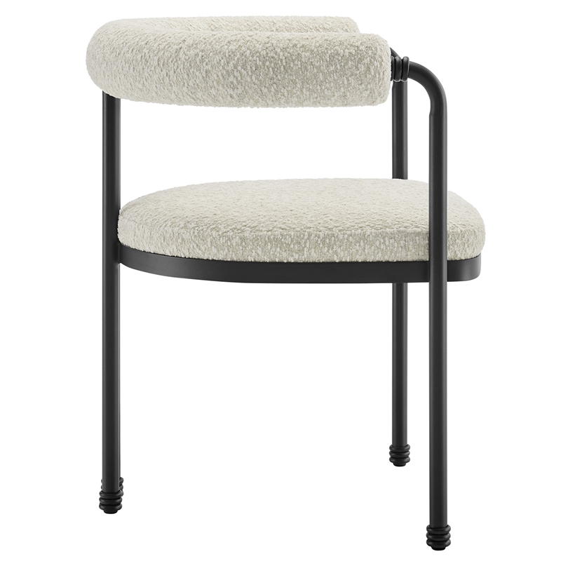 Modway Turin Dining Accent Chair in Black Pearl