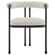 Modway Turin Dining Accent Chair in Black Pearl