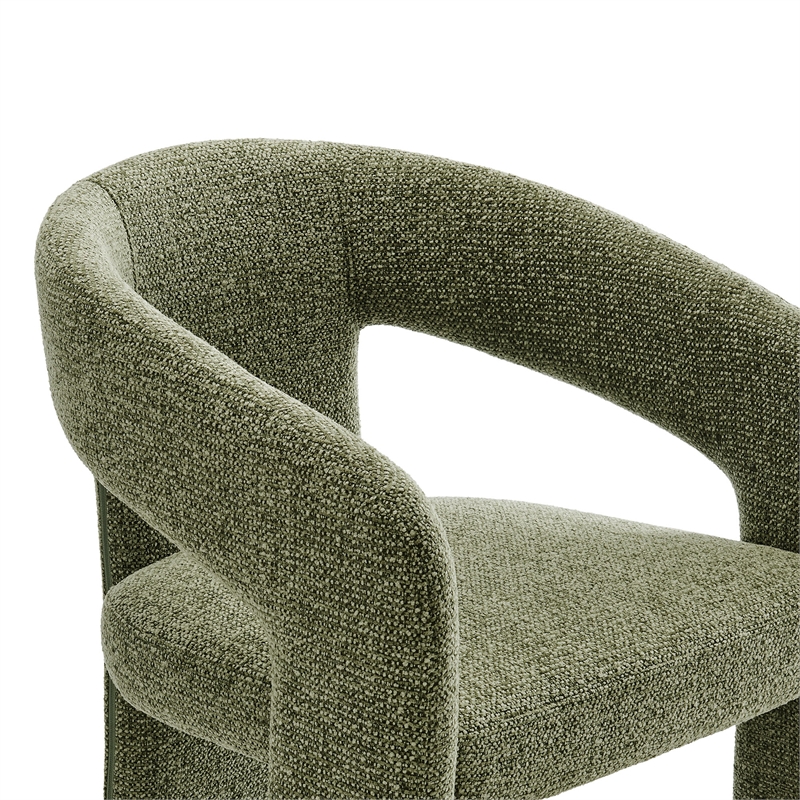 Modway Oslo Dining Accent Chair in Leaf Geen