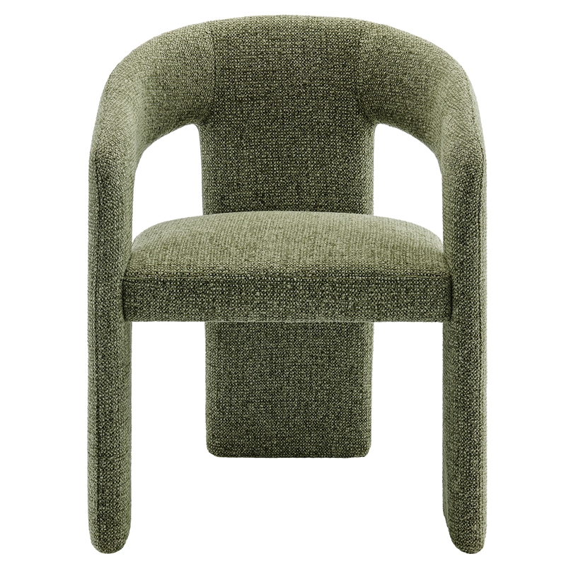 Modway Oslo Dining Accent Chair in Leaf Geen