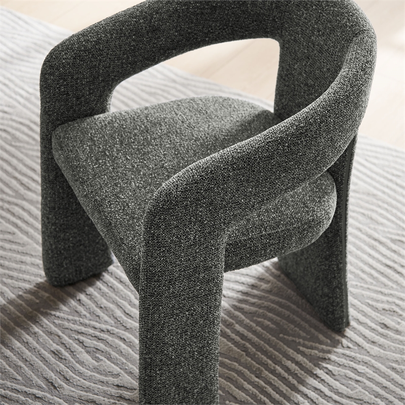 Modway Oslo Dining Accent Chair in Anthracite