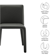 Modway Rhodes Dining Chair in Black