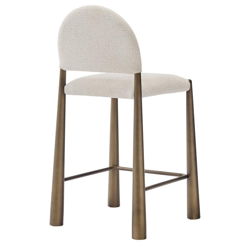 Modway Hayley Counter Stool in Brass Cream