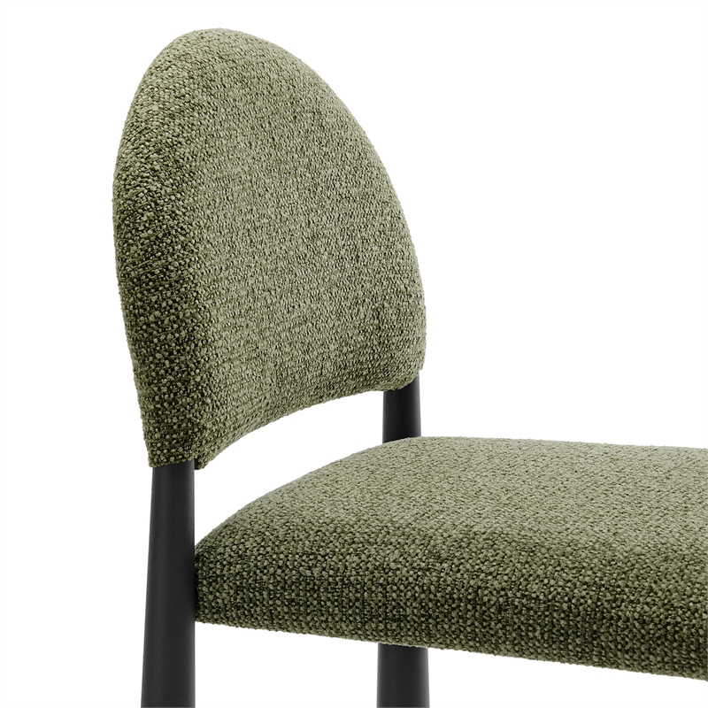 Modway Hayley Counter Stool in Black Leaf