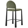 Modway Hayley Counter Stool in Black Leaf