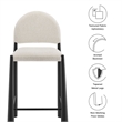 Modway Hayley Counter Stool in Black Cream