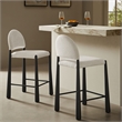 Modway Hayley Counter Stool in Black Cream