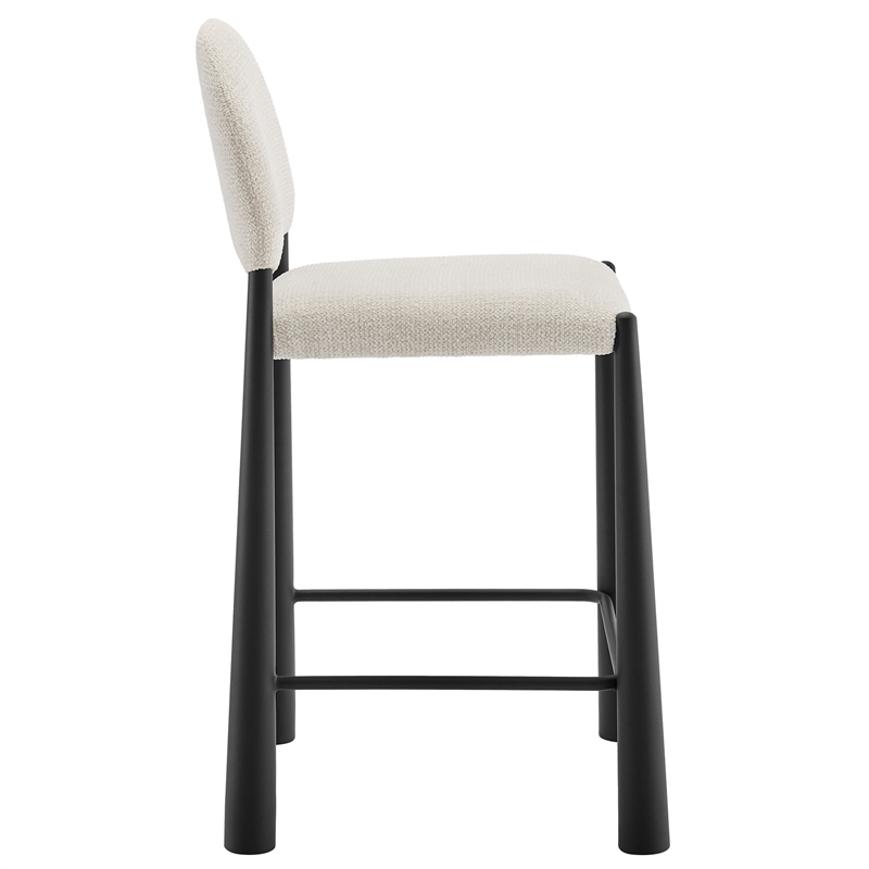 Modway Hayley Counter Stool in Black Cream