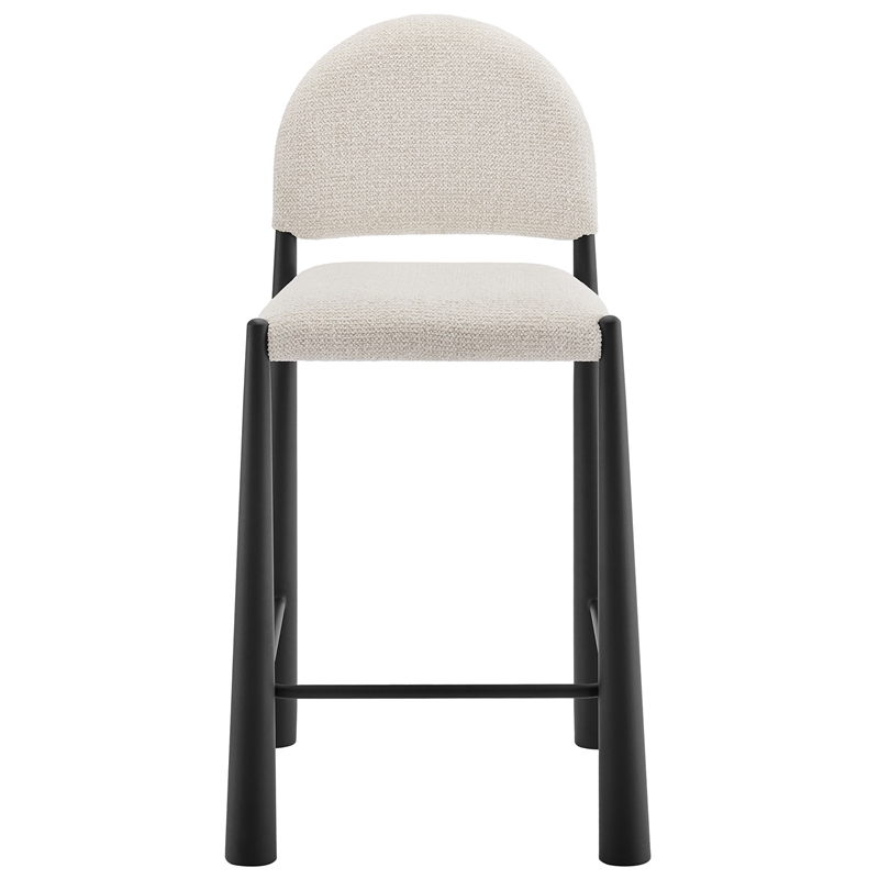 Modway Hayley Counter Stool in Black Cream