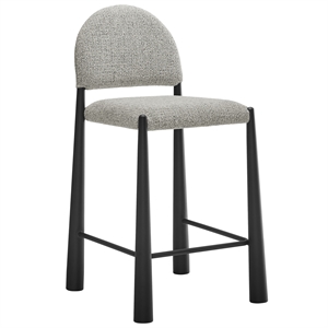 Modway Hayley Counter Stool in Black Camel