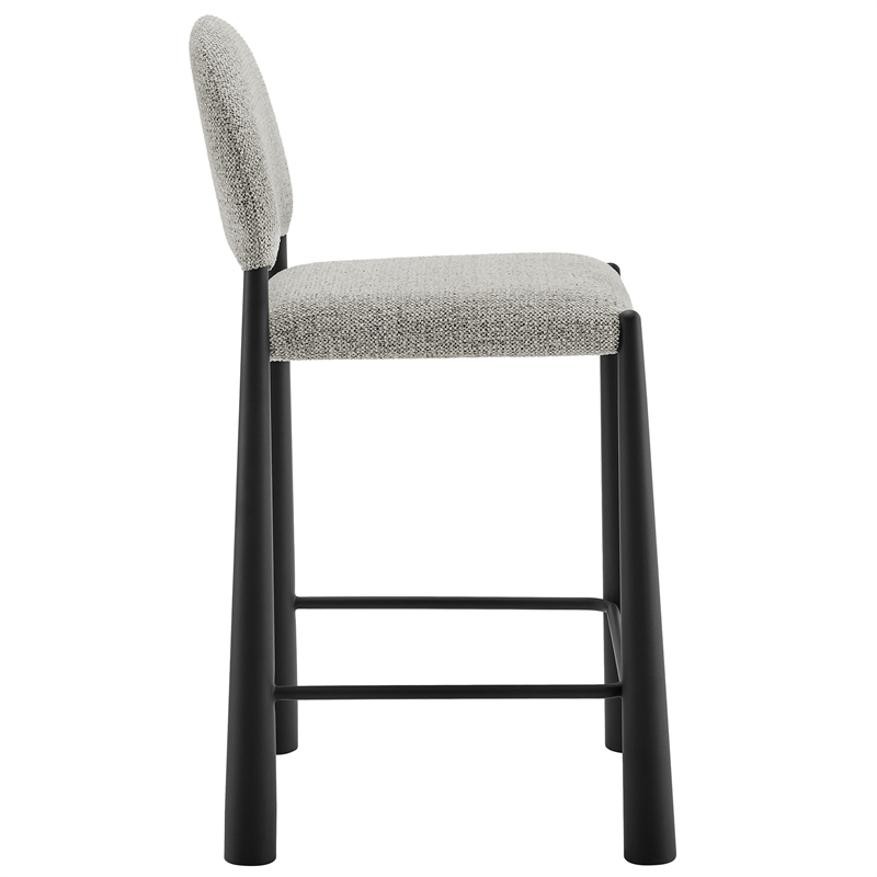 Modway Hayley Counter Stool in Black Camel