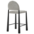 Modway Hayley Counter Stool in Black Camel
