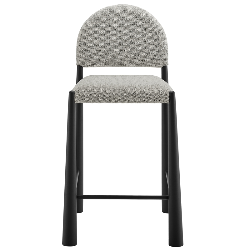 Modway Hayley Counter Stool in Black Camel