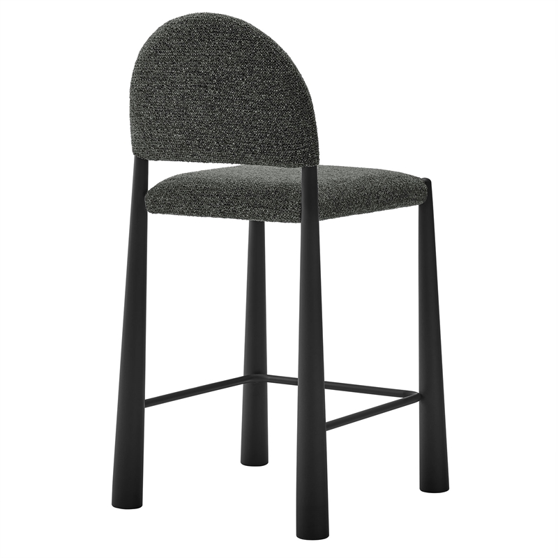 Modway Hayley Counter Stool in Black Anthracite