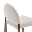 Modway Hayley Dining Side Chair in Brass Cream
