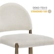Modway Hayley Dining Side Chair in Brass Cream