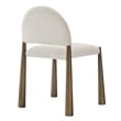 Modway Hayley Dining Side Chair in Brass Cream