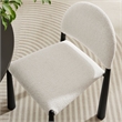 Modway Hayley Dining Side Chair in Black Cream