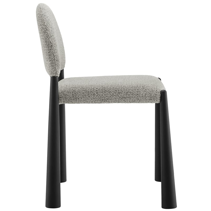 Modway Hayley Dining Side Chair in Black Camel