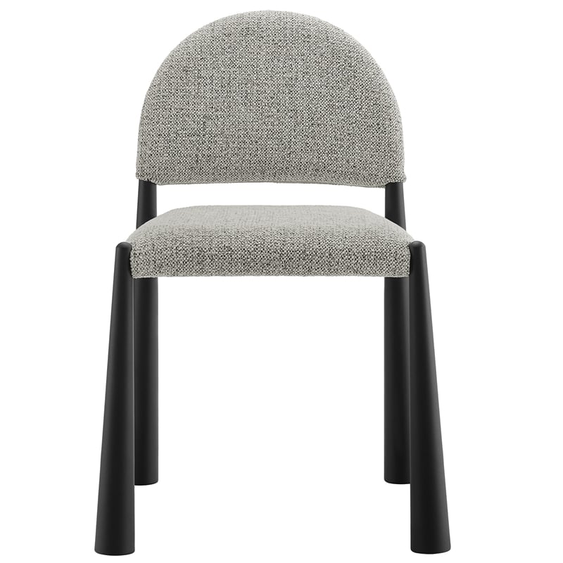 Modway Hayley Dining Side Chair in Black Camel