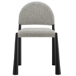 Modway Hayley Dining Side Chair in Black Camel