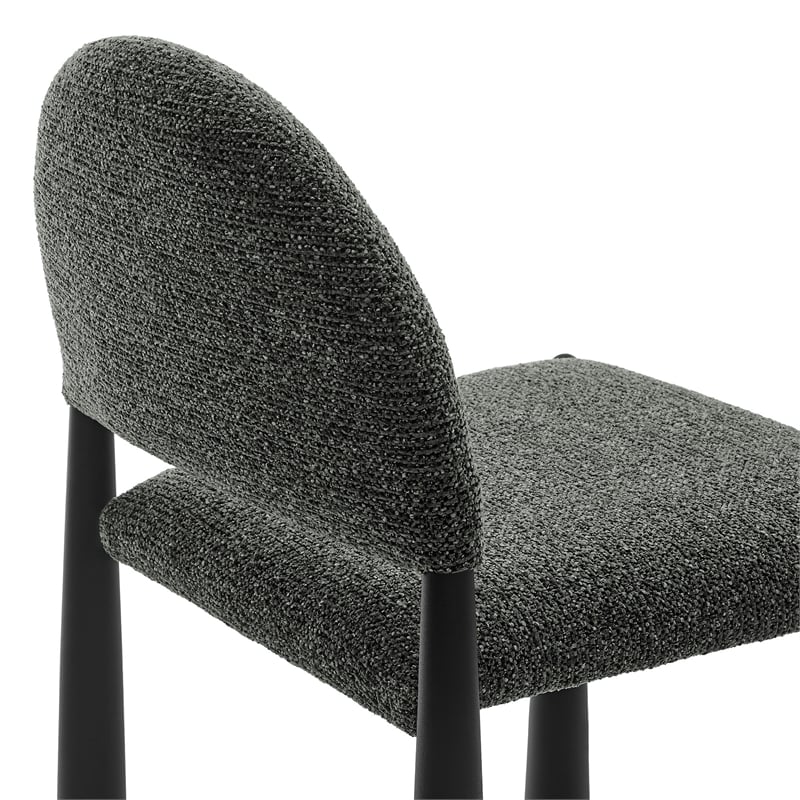 Modway Hayley Dining Side Chair in Black Anthracite