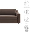 Liora Sofa in Chocolate Brown